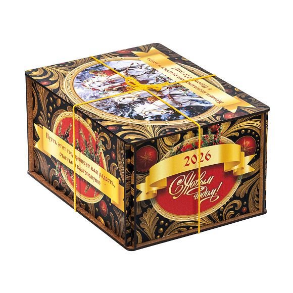 Сладкий новогодний подарок Посылка Черный Бархат